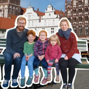 Sequere vocem – Folge der Stimme. Eine Pfarrersfamilie zieht nach Greifswald. Bild von Familie Großmann in Greifswald.